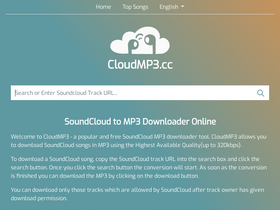 'cloudmp3.cc' screenshot