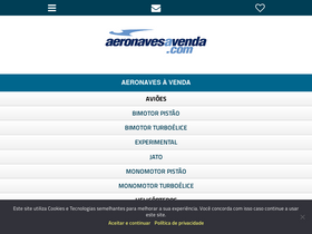 'aeronavesavenda.com' screenshot