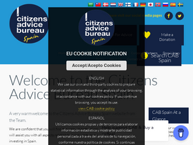 'citizensadvice.org.es' screenshot