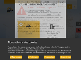 'cibtp-grandouest.fr' screenshot