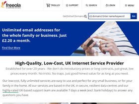 'freeola.com' screenshot