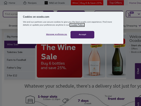 'ocado.com' screenshot