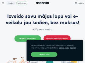 'mozello.lv' screenshot