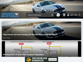 'moddedmustangs.com' screenshot