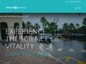 'vitality-sciences.com' screenshot