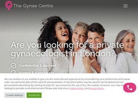'gynae-centre.co.uk' screenshot