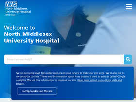 'northmid.nhs.uk' screenshot