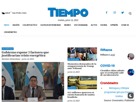 'tiempo.hn' screenshot