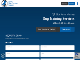 'dogtrainingelite.com' screenshot