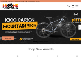 broomecycles.com.au homepage screenshot