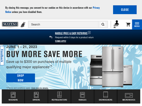 'maytag.ca' screenshot