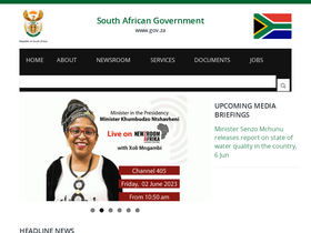 'gov.za' screenshot