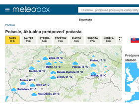 'meteobox.sk' screenshot