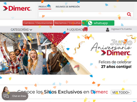 'dimerc.cl' screenshot