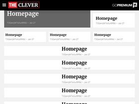 'theclever.com' screenshot