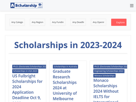 'ascholarship.com' screenshot