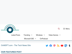 'onmsft.com' screenshot