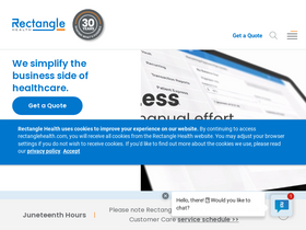 'rectanglehealth.com' screenshot