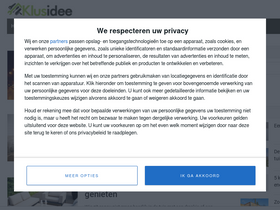 'klusidee.nl' screenshot