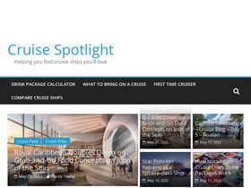 'cruisespotlight.com' screenshot