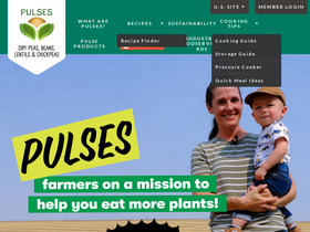 'pulses.org' screenshot