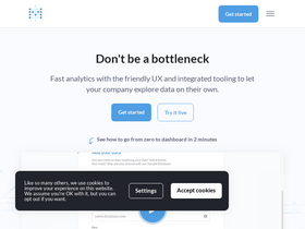 'metabase.com' screenshot