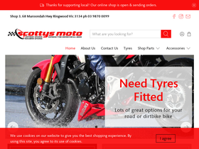 scottysmoto.com.au homepage screenshot
