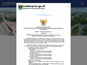 'dinsos.sumbarprov.go.id' screenshot