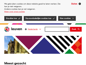'leuven.be' screenshot