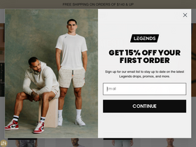 legends.com website screenshot