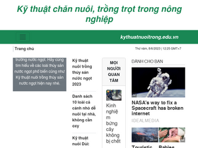 'kythuatnuoitrong.edu.vn' screenshot