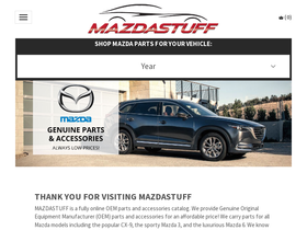 'mazdastuff.com' screenshot