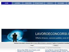 'lavoroeconcorsi.com' screenshot