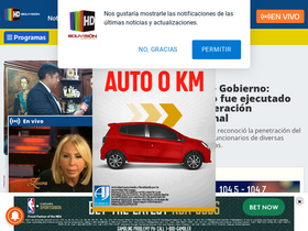 'redbolivision.tv.bo' screenshot