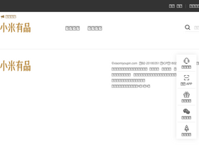 'xiaomiyoupin.com' screenshot