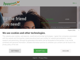'happiness.com' screenshot