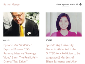 'rottenmangopodcast.com' screenshot