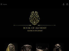 Book of Alchemy homepage screenshot