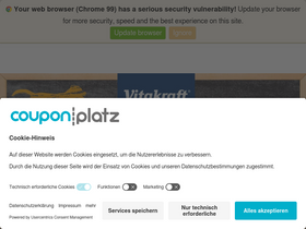 'couponplatz.de' screenshot