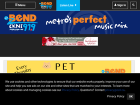 '919thebend.ca' screenshot