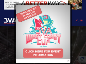 'jvavolleyball.org' screenshot