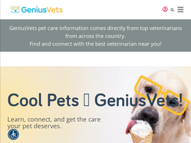 'geniusvets.com' screenshot
