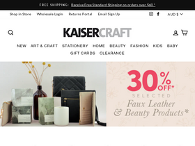 'kaisercraft.com.au' screenshot