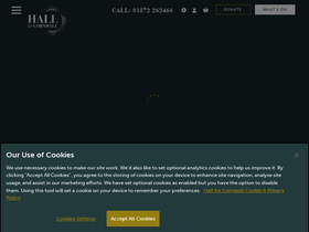 'hallforcornwall.co.uk' screenshot