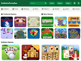 'solitaireparadise.com' screenshot