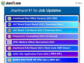 'jharnet.com' screenshot