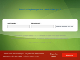 'telephoneannuaire.fr' screenshot