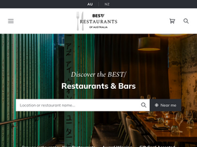 'bestrestaurants.com.au' screenshot
