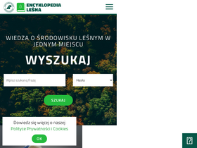 'encyklopedialesna.pl' screenshot