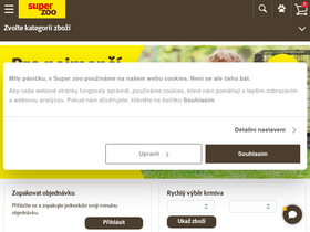 'superzoo.cz' screenshot